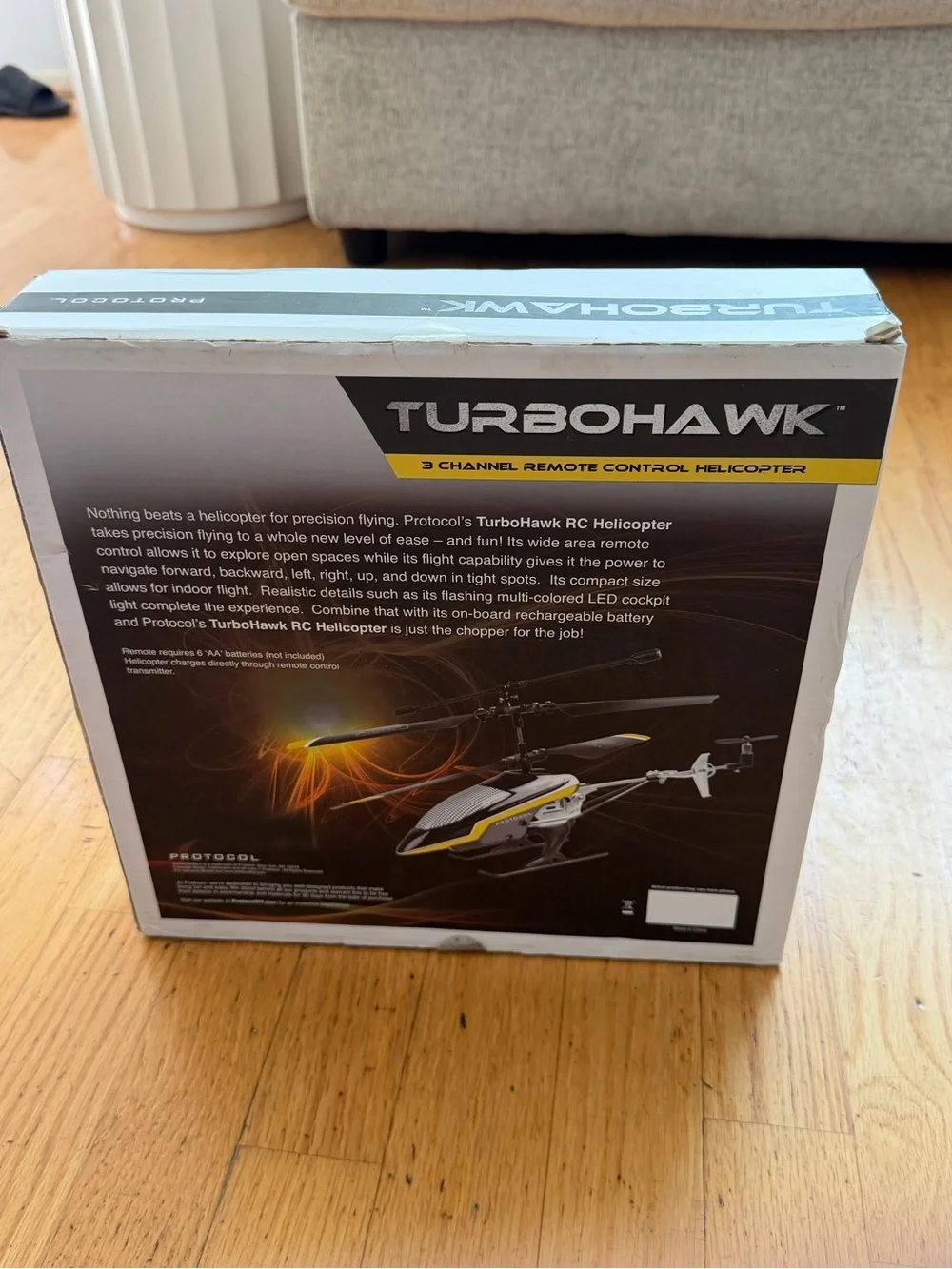 Remote Control Helicopter - Yellow & Black